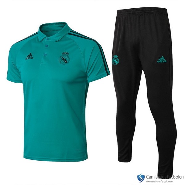 Polo Real Madrid Conjunto Completo 2017-18 Verde